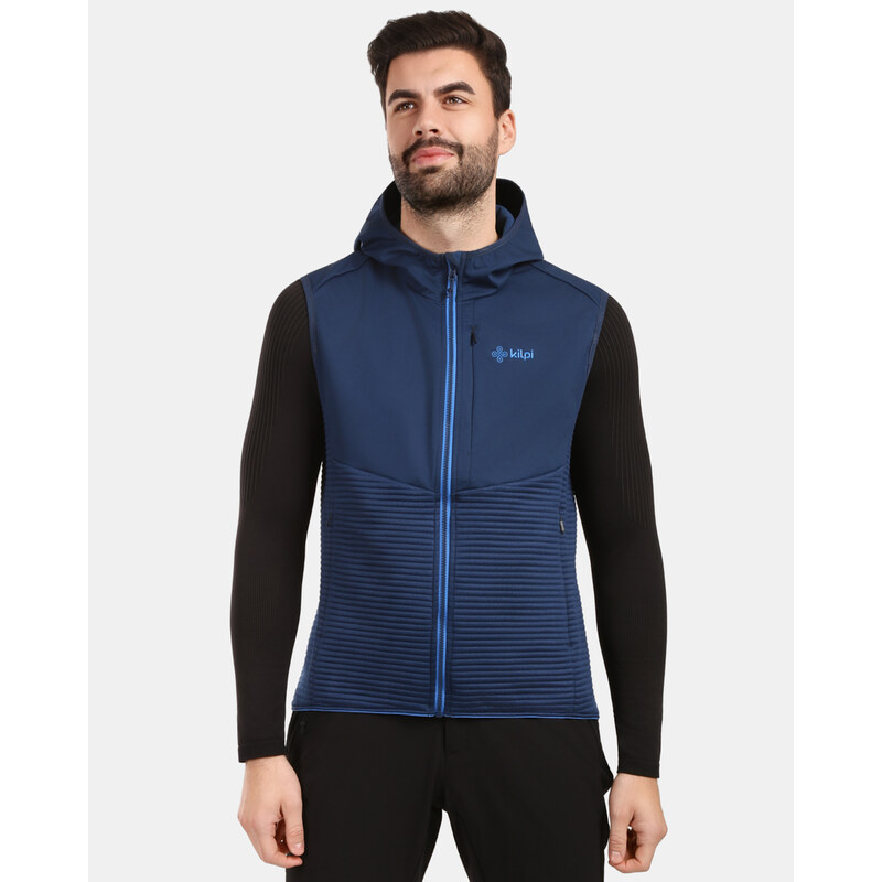 Pánská softshellová outdoorová vesta Kilpi ENIA-M tmavě modrá