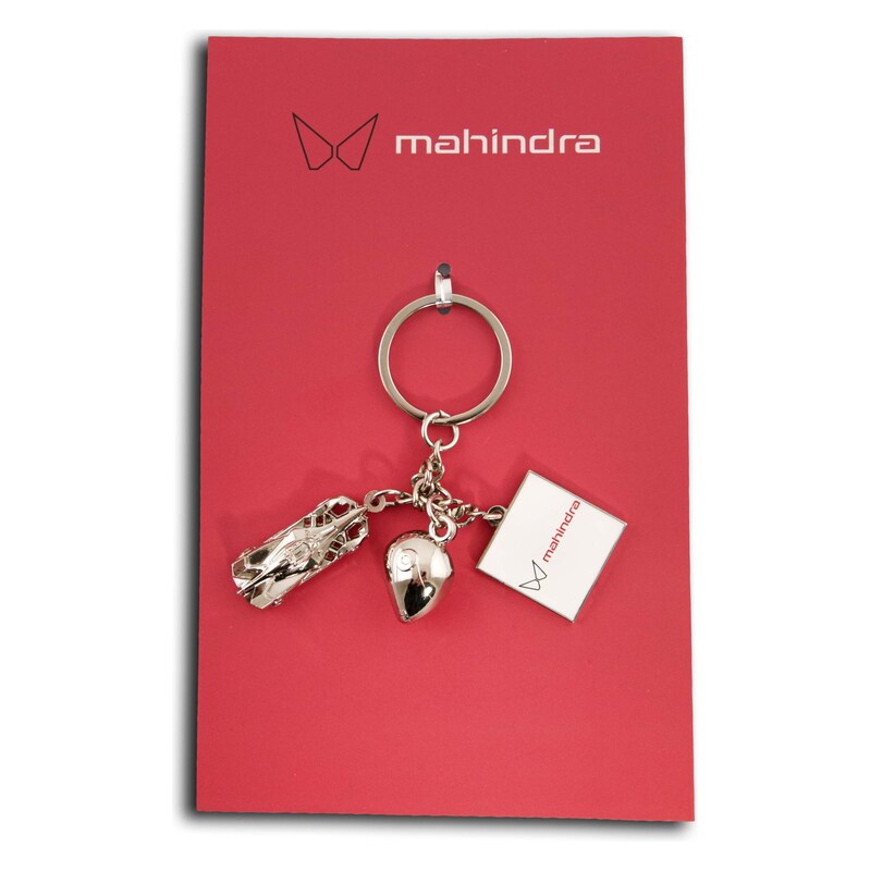 Formula E Přívěsek Mahindra SL 3-Piece Charm Keyring Red červená 115587426