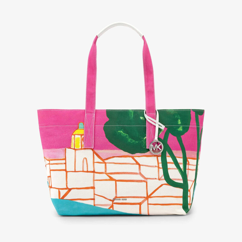 Kabelka Michael Kors X Christina Zimpel Large Tote Raspberry