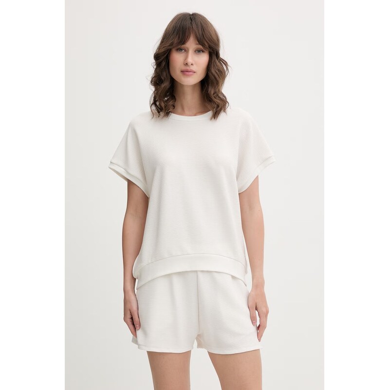 BOSS loungwear tričko dámské s lyocellem BB TEXTURE_Top