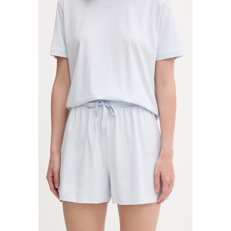 BOSS teplákové šortky dámské bavlněné s elastanem CI_Shorts CW 115587783