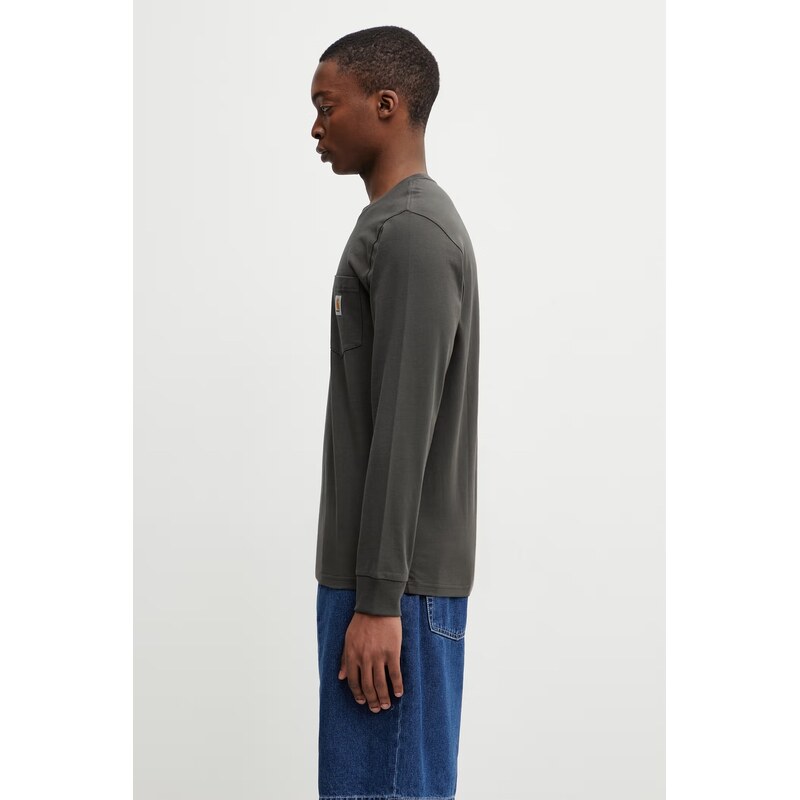 Carhartt WIP L/S Pocket T-Shirt tričko s dlouhým rukávem bavlněné pánské