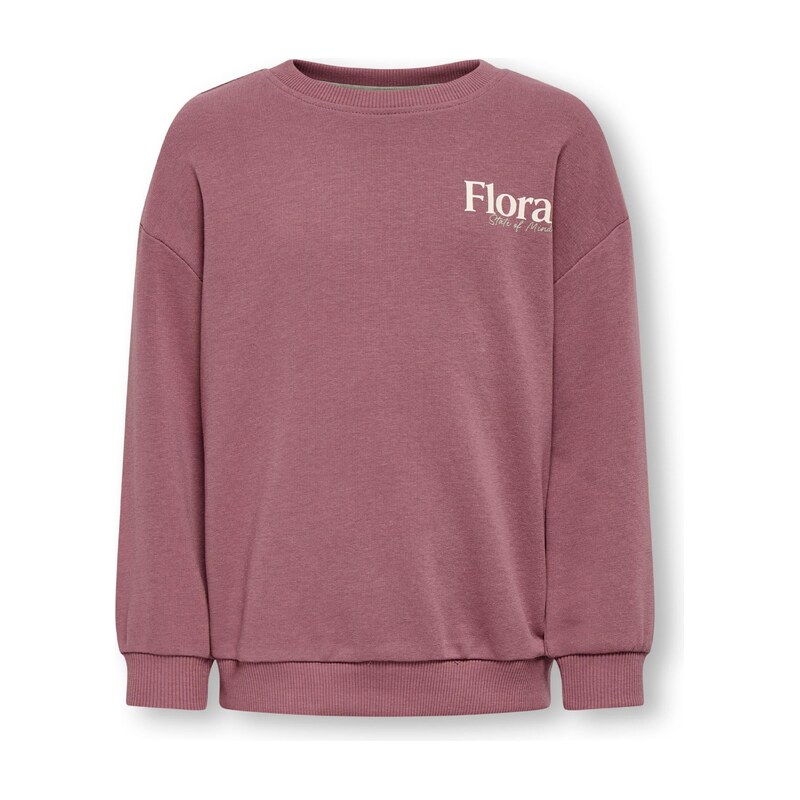 Only Mini Mikina KMGGeorgia světle béžová / zelená / magenta