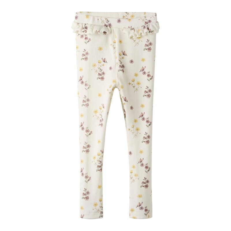 LilAtelier Legíny NMFGavo hořčicová / khaki / bledě fialová /