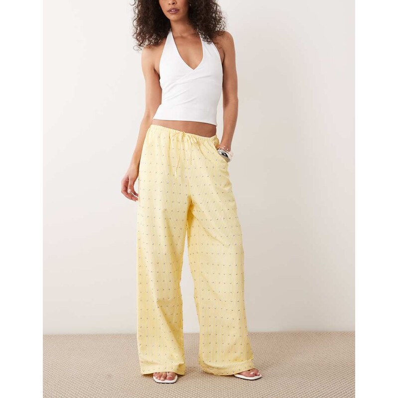 Never Fully Dressed Ellie drawstring studded wide leg trouser co