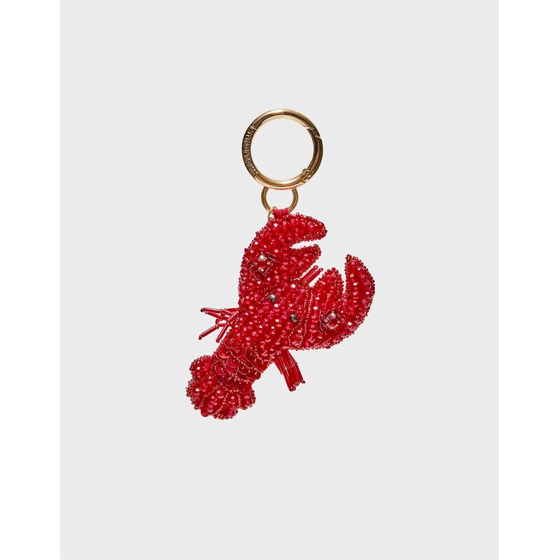 Stradivarius Beaded lobster charm in red 115590053