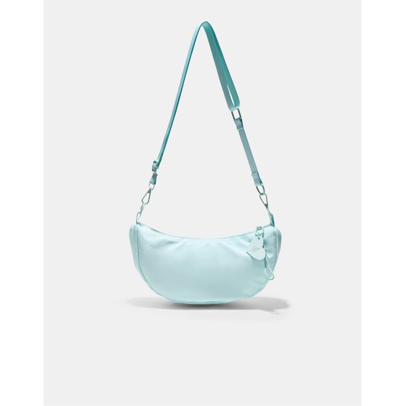 Stradivarius Fabric moon crossbody bag in pastel green