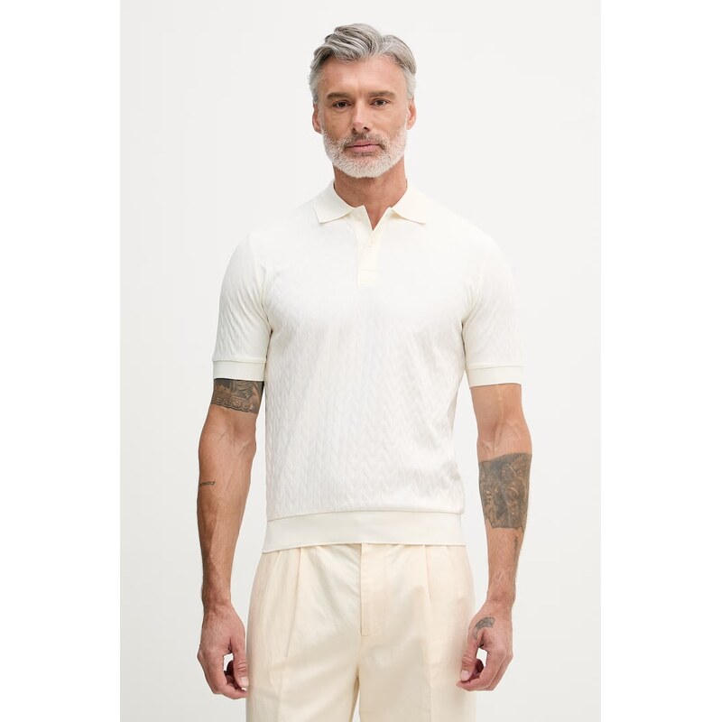 United Colors of Benetton polo pánské bavlněné s elastanem