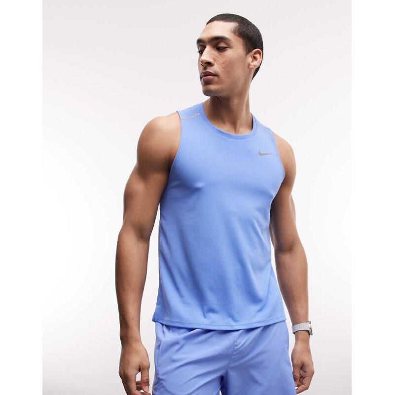 Nike Running Miler Dri-FIT vest in blue