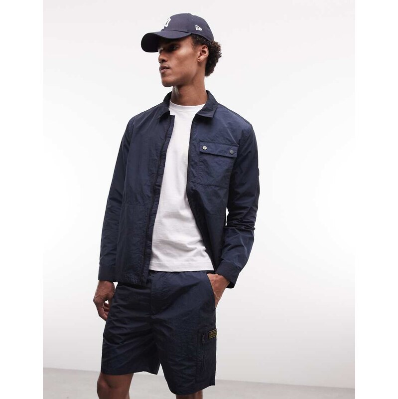 Barbour International Inline co-ord logo shorts in navy 115591542
