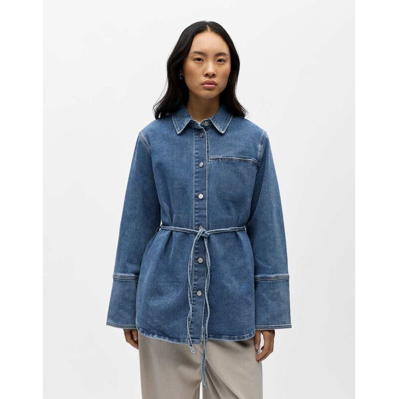 Object Shirt in medium blue denim 115591737