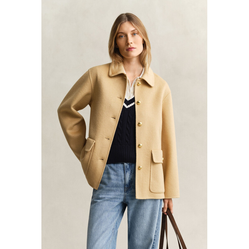 BUNDA GANT HANDSTITCHED JACKET WARM BEIGE