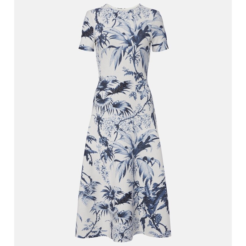 Oscar de la Renta Printed cocktail dress