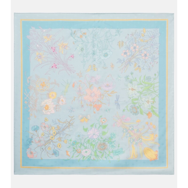 Gucci Gucci Flora silk twill scarf