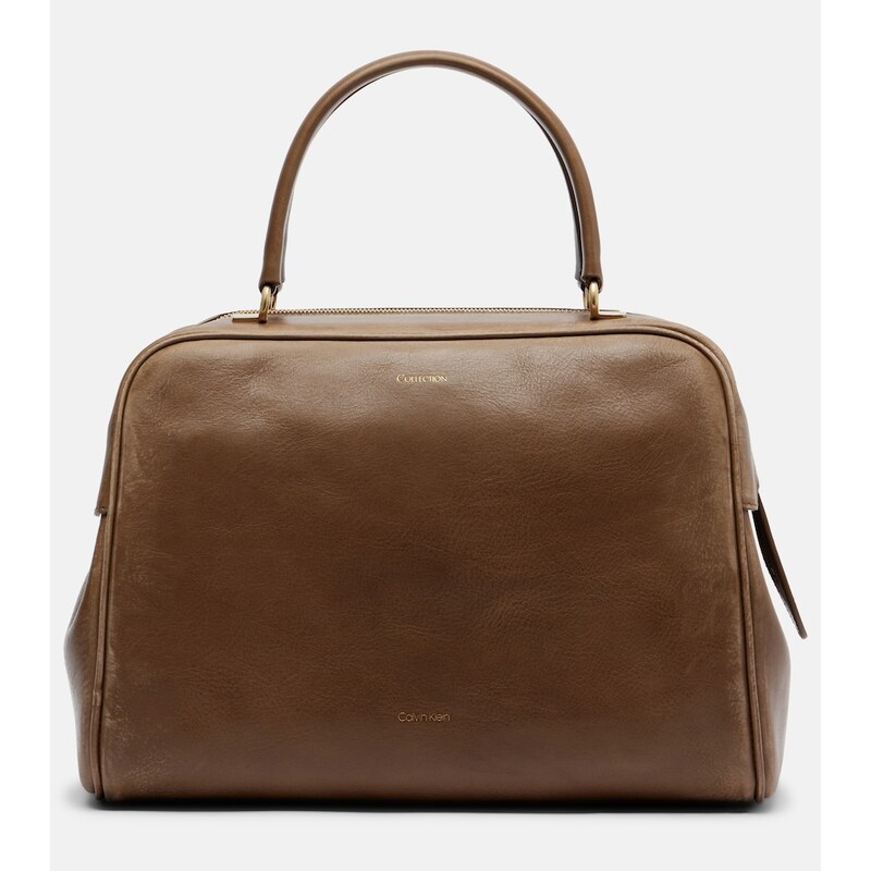 Calvin Klein Collection America Medium leather bowling bag