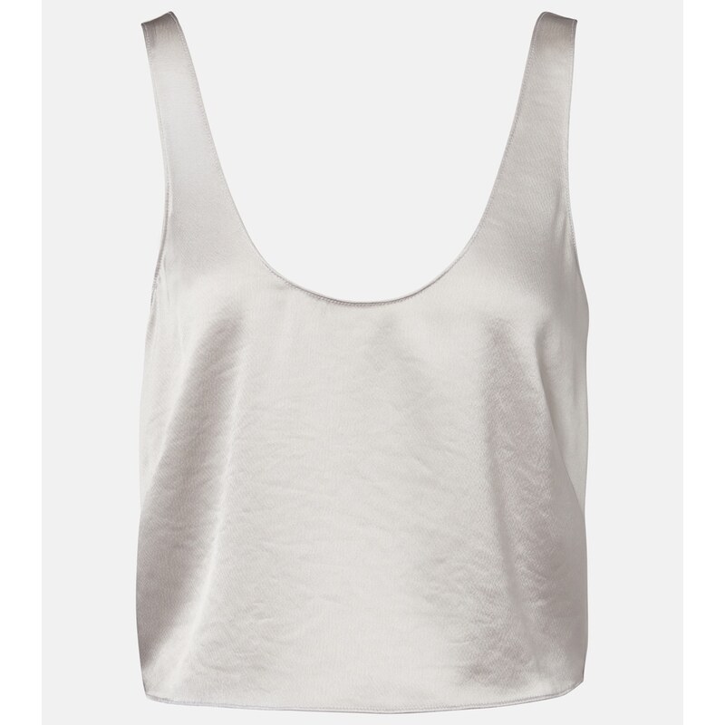 Leset Barb satin tank top