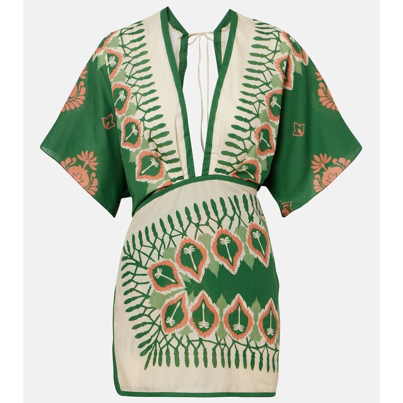 Johanna Ortiz Printed cotton minidress