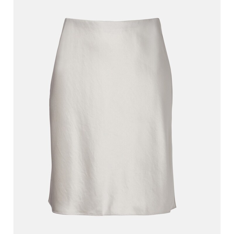 Leset Barb satin miniskirt