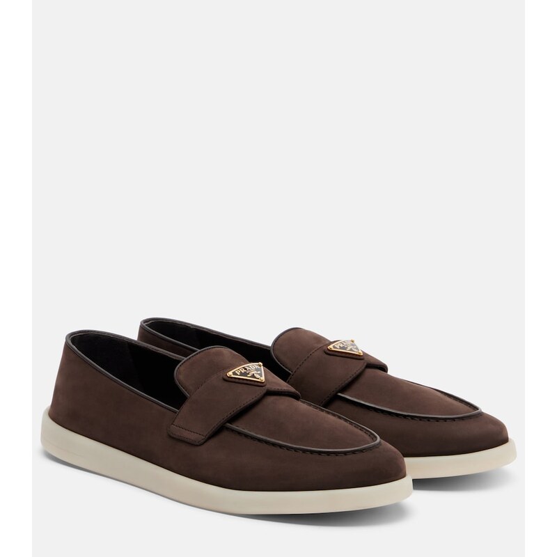 Prada Suede penny loafers