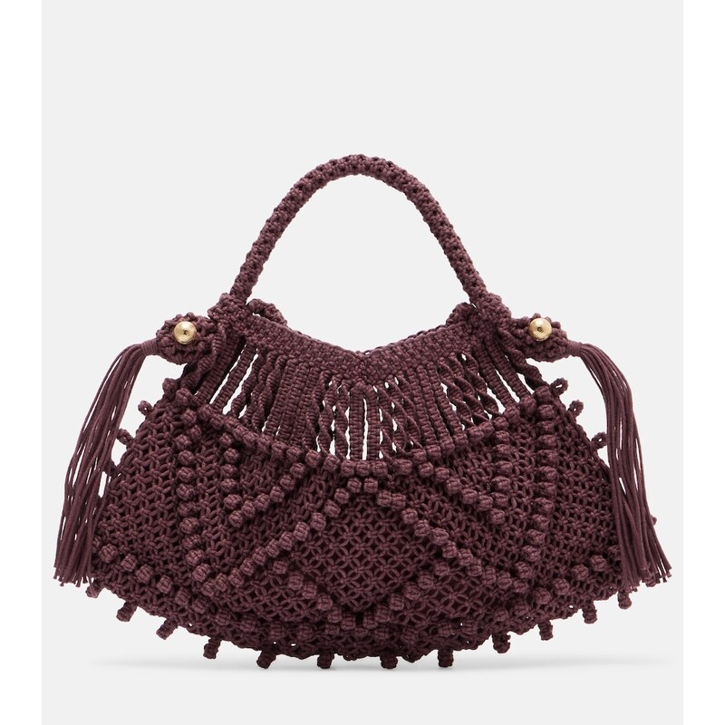 Alémais Macrame Small top-handle bag