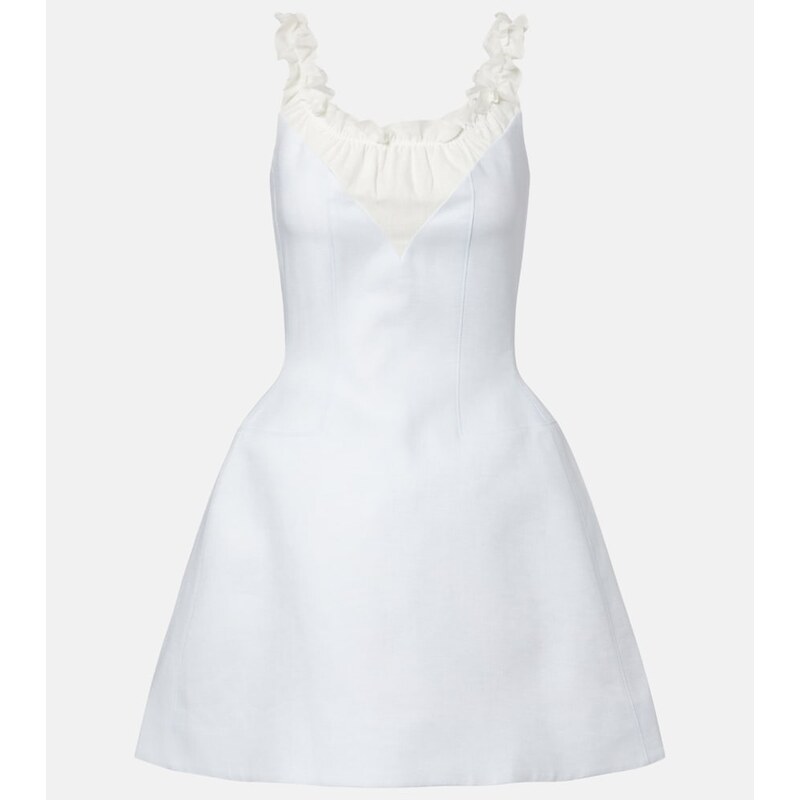 Shushu/Tong Ruffled linen minidress