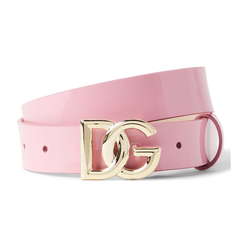 Dolce&Gabbana Kids DG patent leather belt
