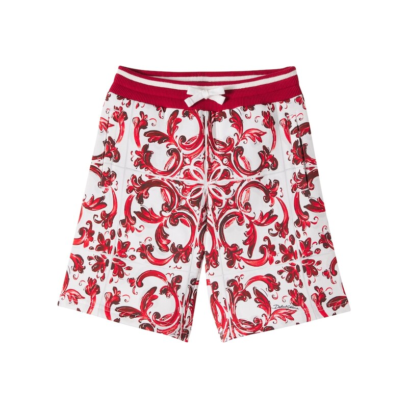 Dolce&Gabbana Kids Printed cotton shorts