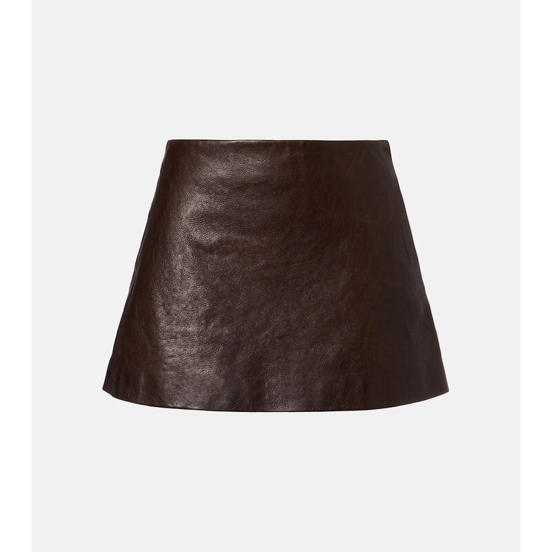 Balenciaga Leather miniskirt