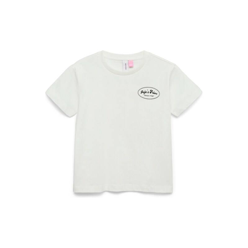 Vero Moda Girl Tričko VMZANDRA CATY žlutá / světle růžová /