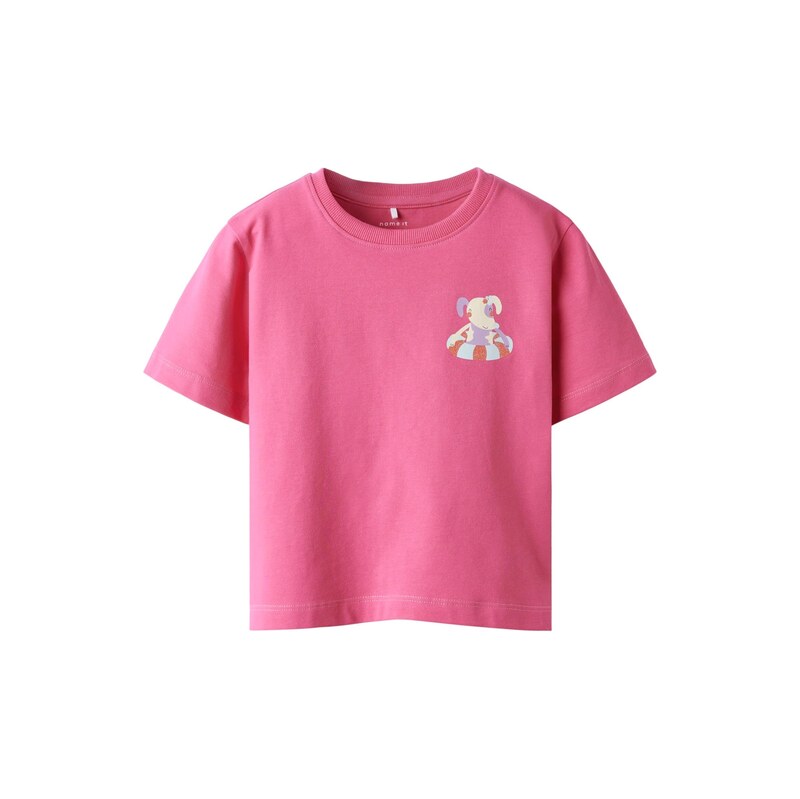 NAME IT Tričko NMFJaney světle žlutá / šeříková / pink
