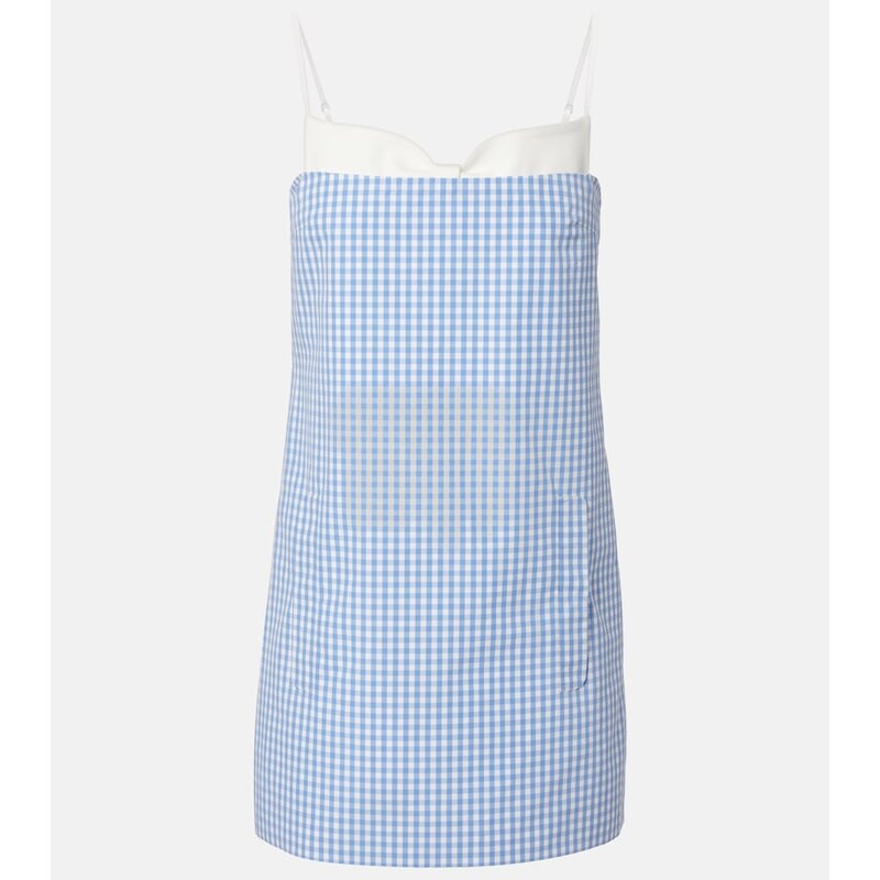 Shushu/Tong Gingham cotton minidress