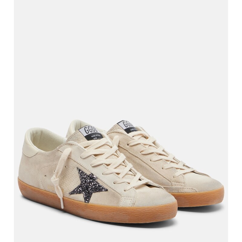 Golden Goose Super-Star glitter suede sneakers