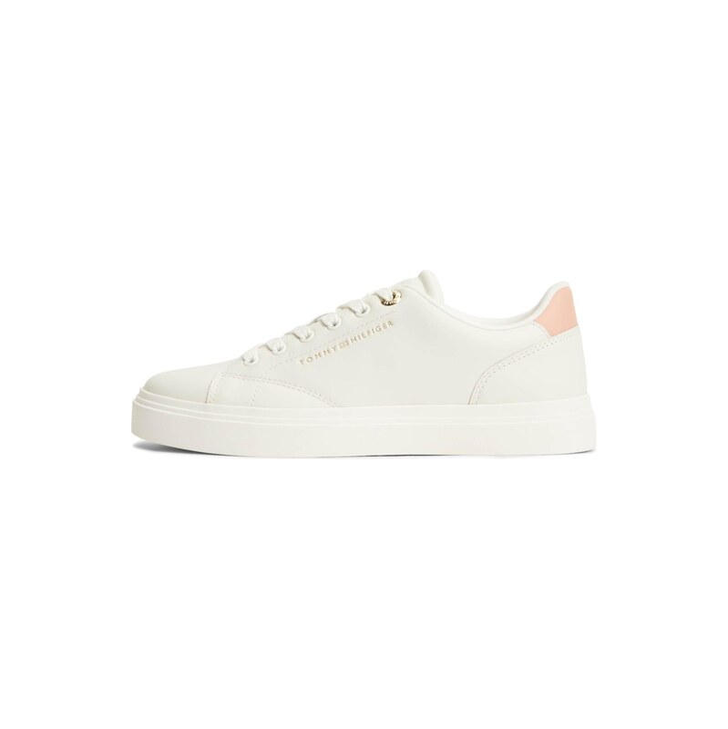 TOMMY HILFIGER Tenisky Metallic Logo pudrová / bílá