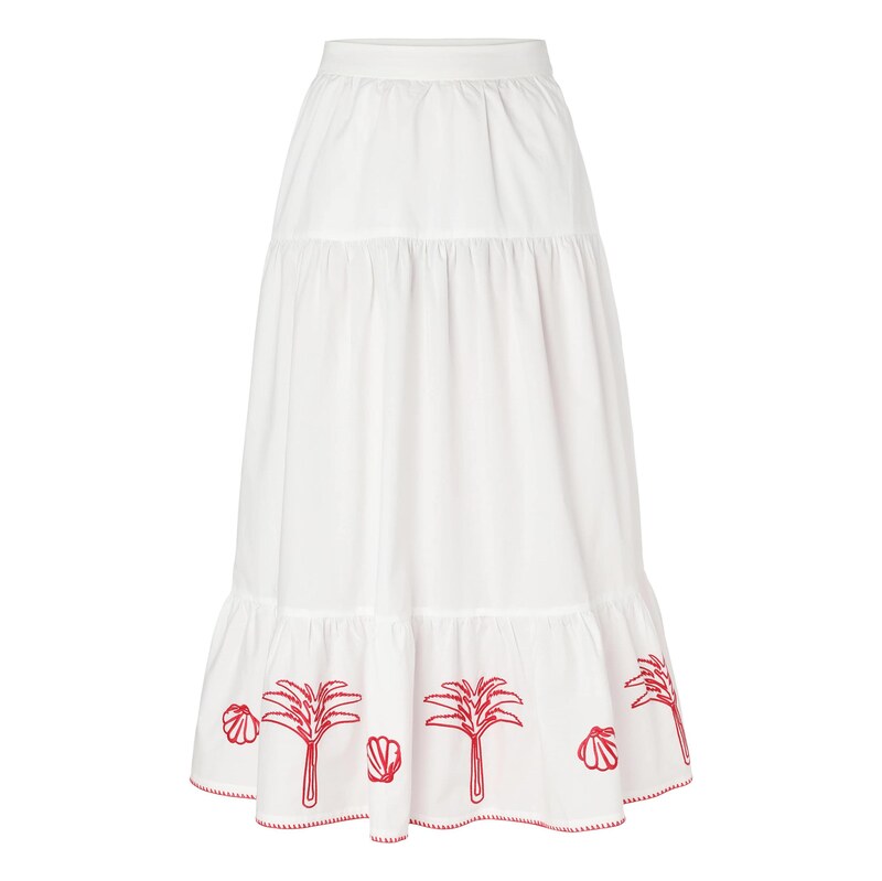 TATUUM Sukně Sisa červená / offwhite 115593503