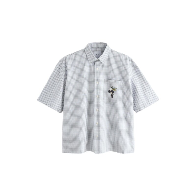 Next Košile nebeská modř / khaki / tmavě zelená / černá