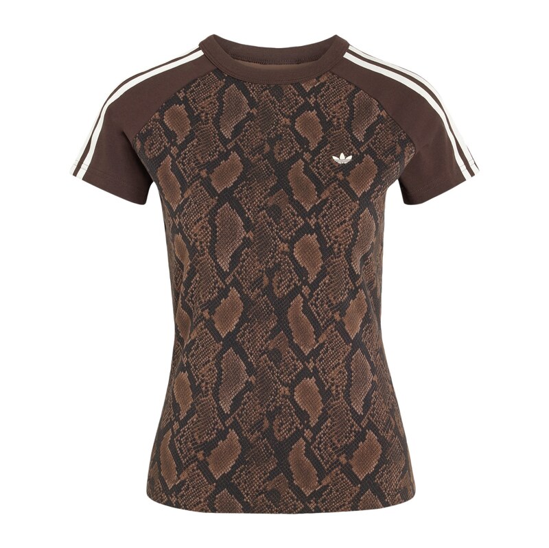 ADIDAS ORIGINALS Tričko Cali hnědá / černá / bílá