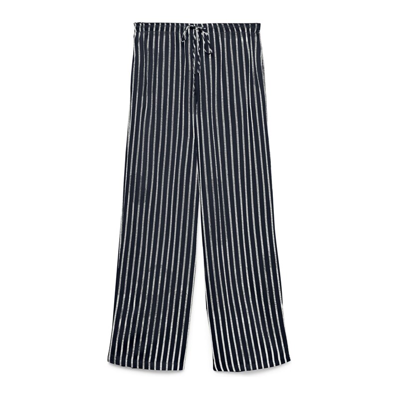 VERO MODA Kalhoty VMROSIE námořnická modř / bílá 115594219