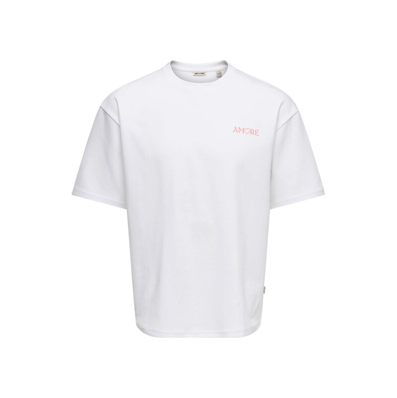 Only & Sons Tričko Caspian Airflex Amore bílá