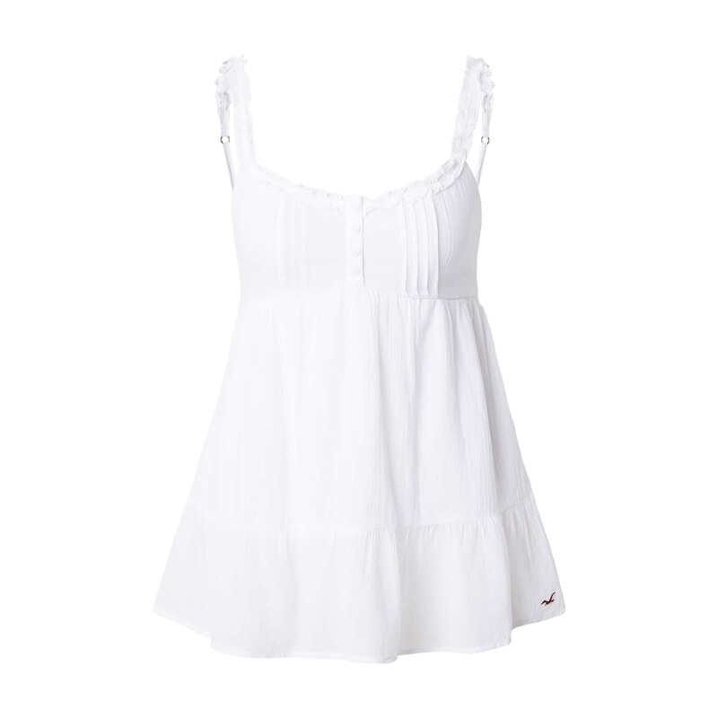 HOLLISTER Top bílá