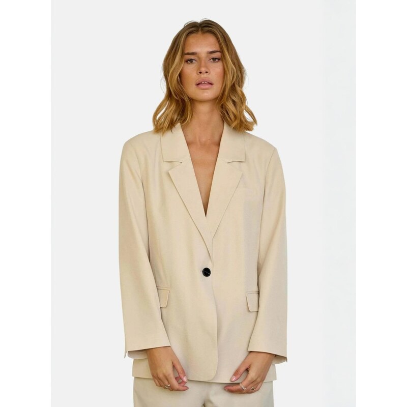 TEESHOPPEN Blejzr Oversized béžová 115593890