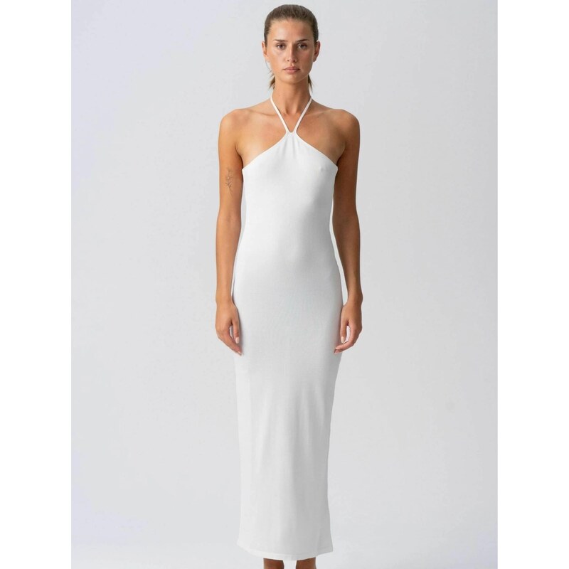 TEESHOPPEN Šaty Jasmin bílá 115593962