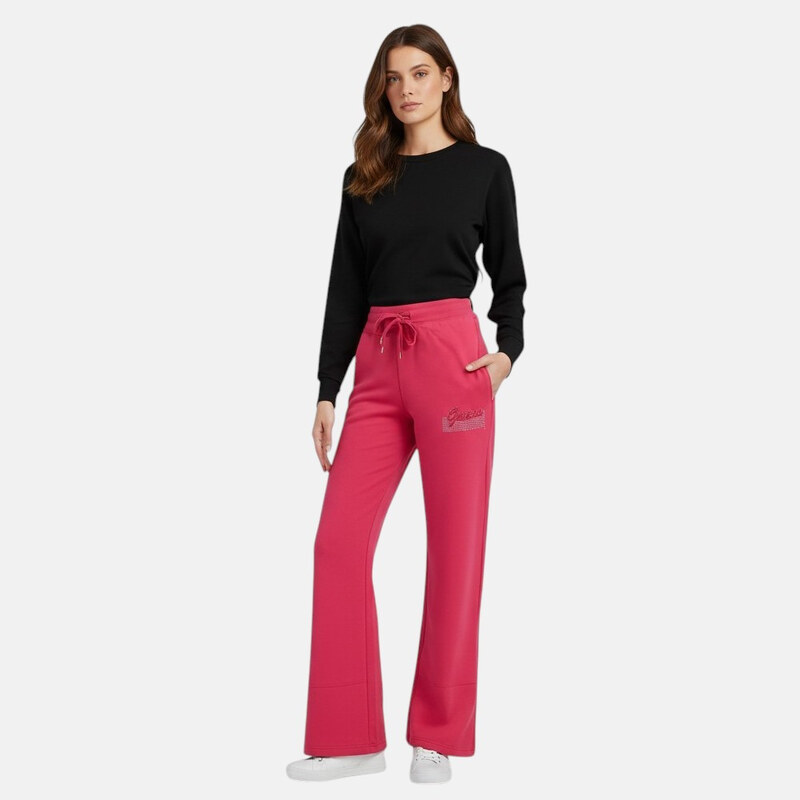 Dámské růžové tepláky Guess M56425 114632034