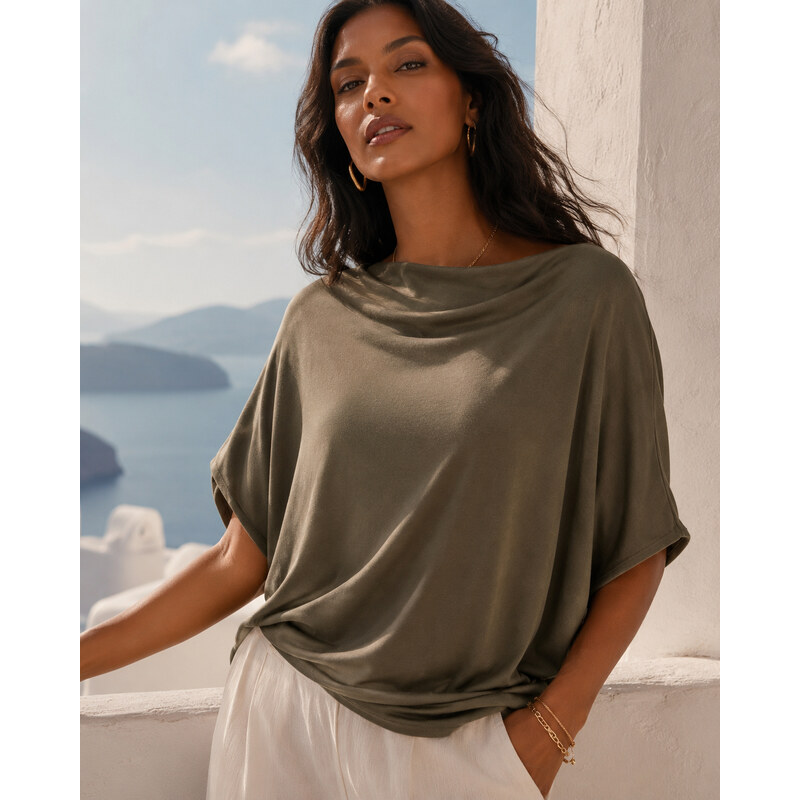 Fashionweek Dámská bavlněná oversize halenka MF626 98763846