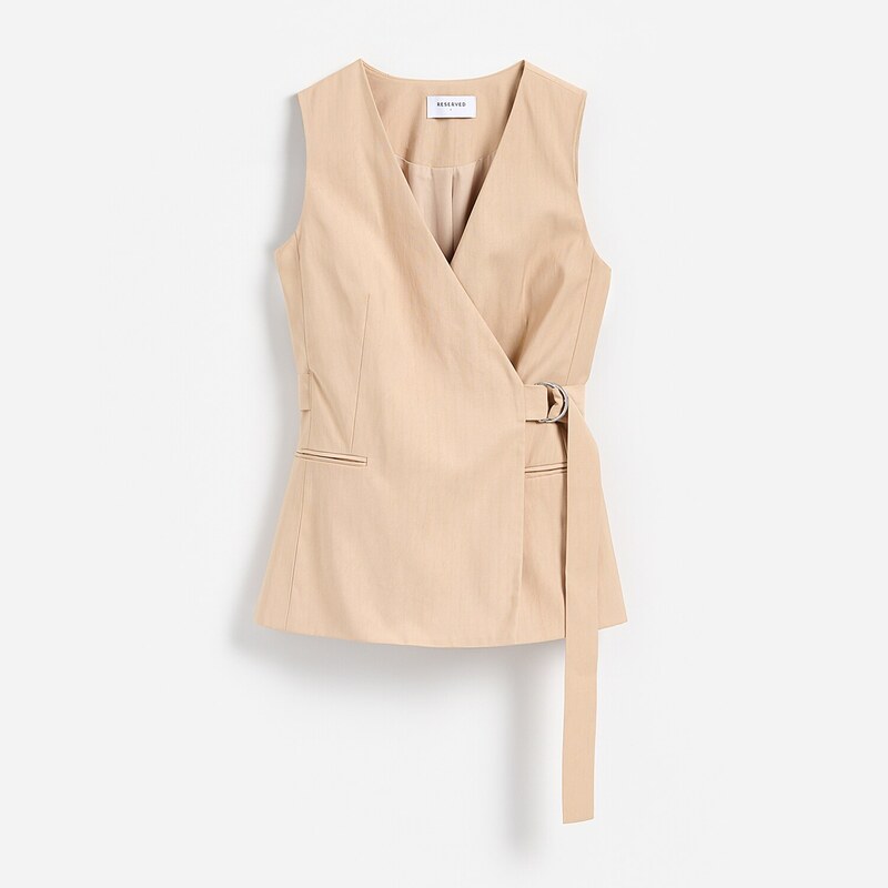 Reserved - LADIES` VEST - béžová 115594956