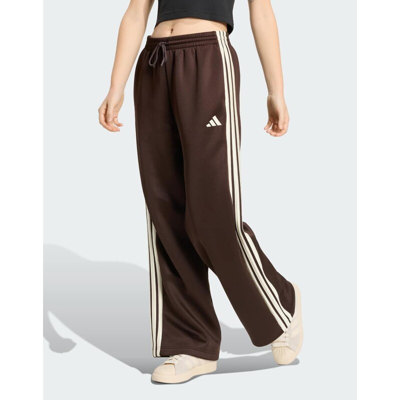 adidas performance Stadium 3-stripes track pants in aurora coffee 115595198