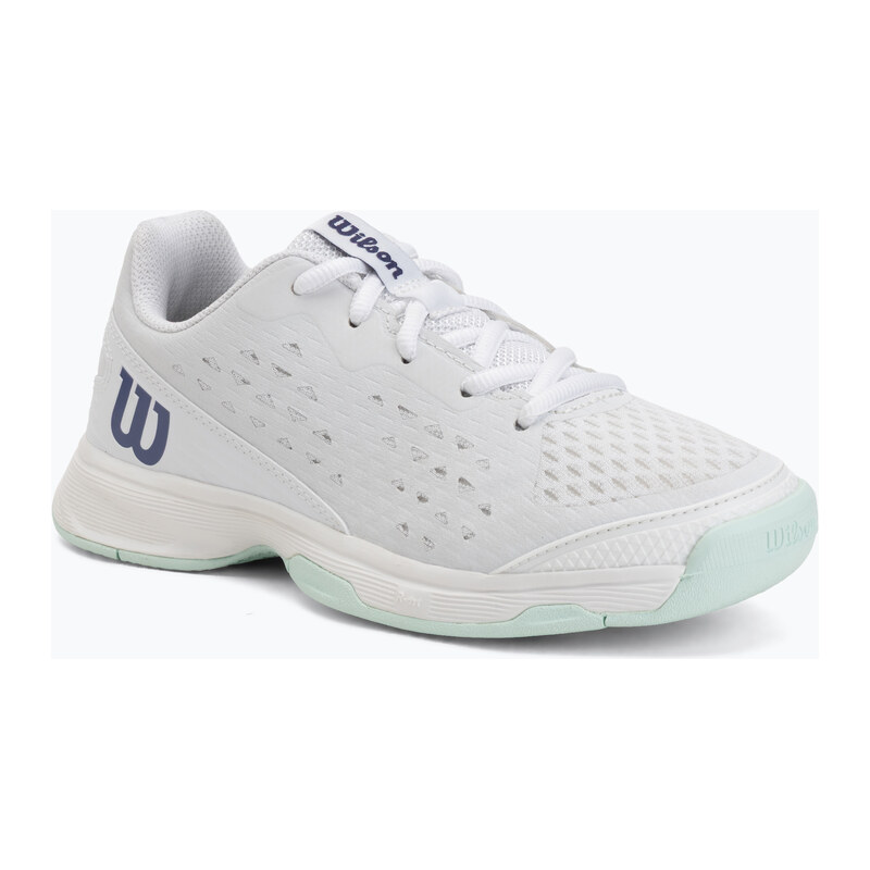 Dětské tenisové boty Wilson Rush Pro Ace L Jr white/bay/skip