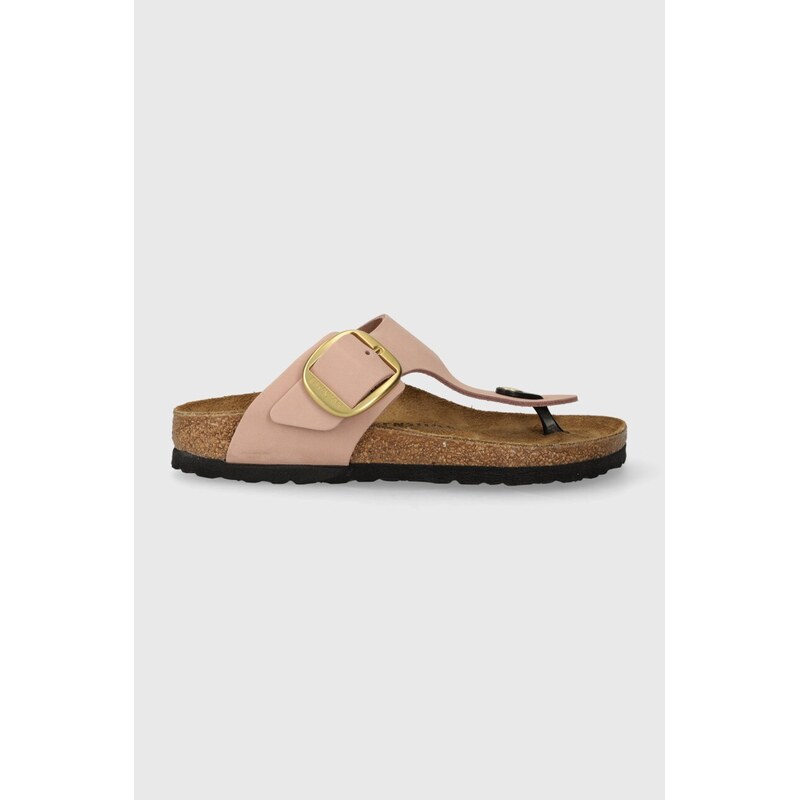 Semišové žabky Birkenstock Gizeh Big Buckle 115605515