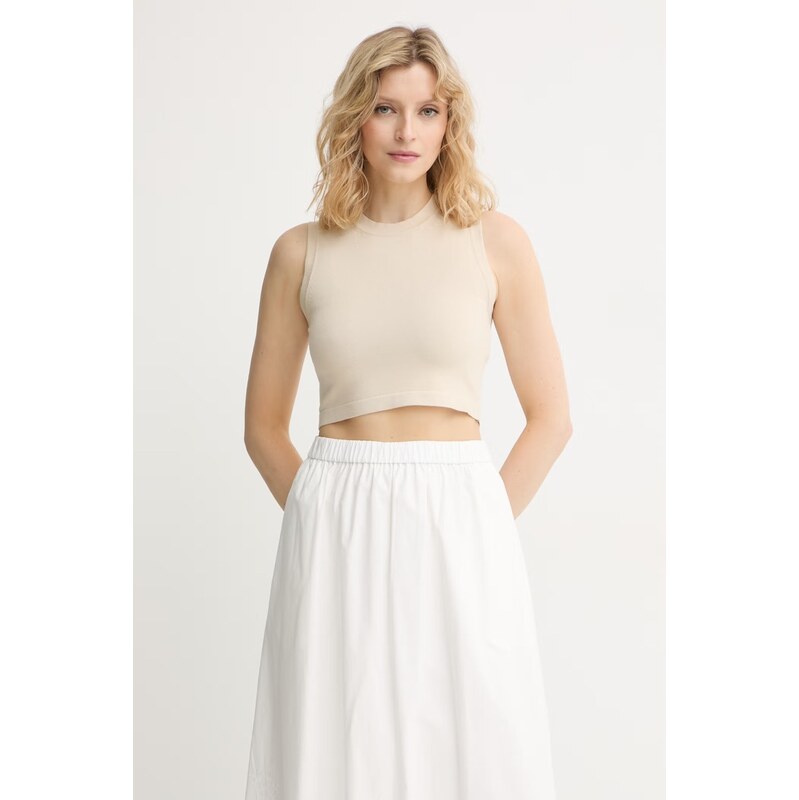 Weekend Max Mara crop top dámský s viskózou 115605670