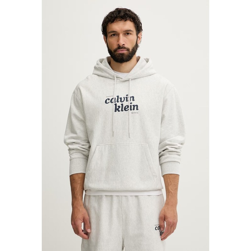 Calvin Klein Jeans mikina s kapucí pánská s bavlnou
