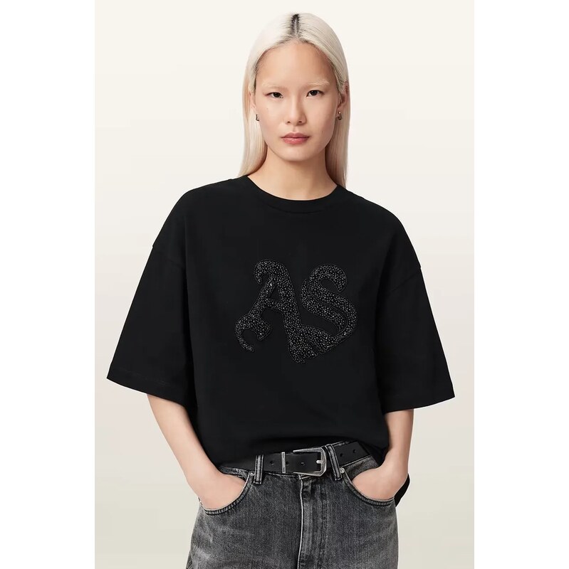 AllSaints oversize tričko dámské bavlněné ICON